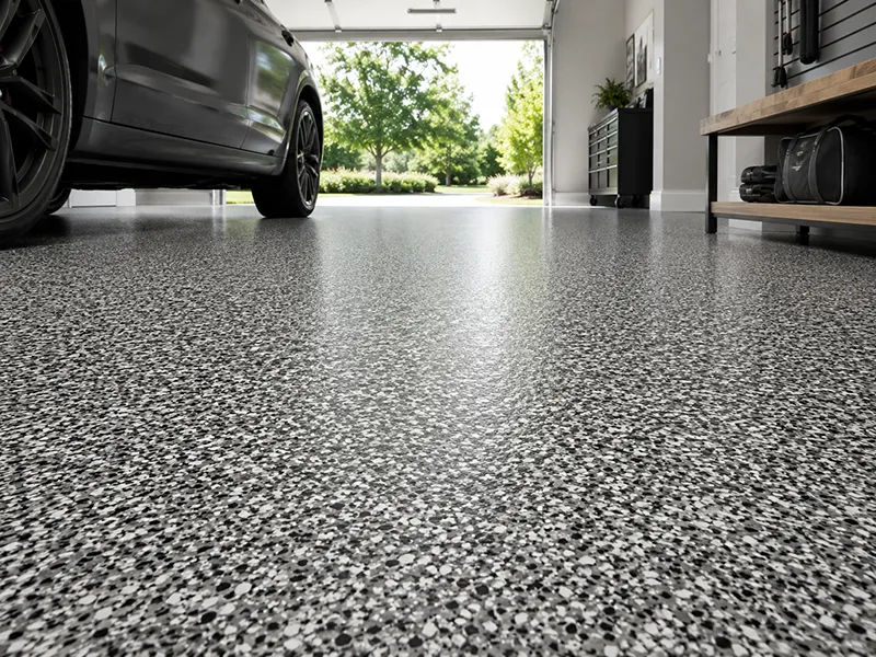 Residential garage floor coating in Pensacola Florida
